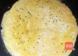 Sesame Egg Pancake Recipe Illustration 6