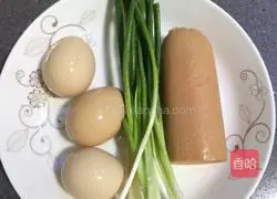 Illustration of how to make ham and egg pancakes 2