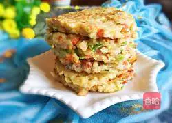 Illustration of how to make rice pancakes 12