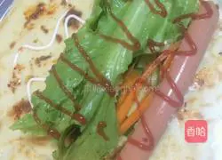 Illustration of making hand cake 3