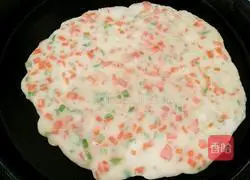 Illustration of how to make carrot and egg burrito 7