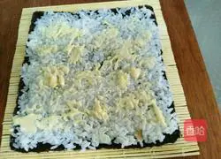 Illustration of how to make sushi rolls 4