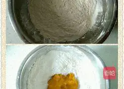 Pumpkin bean paste and sesame cake recipe 4