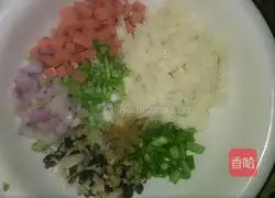 Illustration of how to make egg steamed buns 2