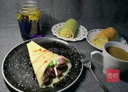 Cookbook Illustration of how to make cakes 1