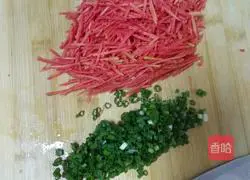 Carrots and eggs Illustration of how to make cakes 2