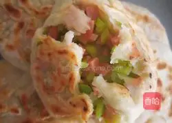 Illustration of how to make pepper and ham pie 6