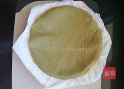 Matcha Durian Layer Cake Recipe Illustration 14