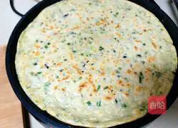 Illustration of how to make homemade colorful vegetable pancakes 6
