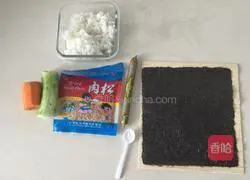 Illustration of how to make sushi 1