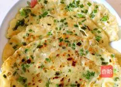 Illustration of how to make chive egg pancake 6