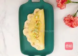 Illustration of how to make banana crepes 11 