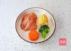 Illustration of how to make seasonal vegetable chicken patties 1