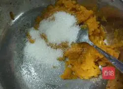 Illustration of how to make sesame pumpkin cake 2