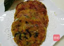 Illustration of how to make five-vegetable pancakes 8