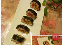 Illustration of how to make sushi 7