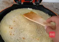 Homemade Illustration of how to make pancakes and fruits 5