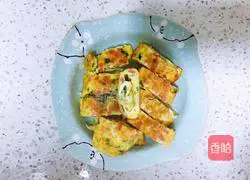 Illustration of how to make vegetable egg pancake 3