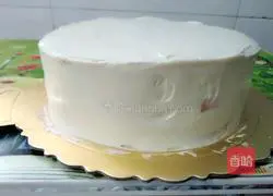 Illustration of how to make fruit cream cake 8