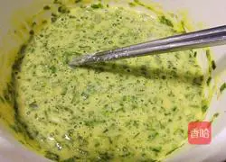 Illustration of how to make leek and egg pancakes 6