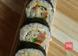 Illustration of homemade simple sushi 7