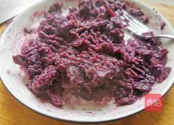 Purple Sweet Potato Glutinous Rice Cake Recipe Illustration 4