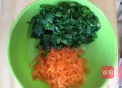 Spinach, carrot and egg pancake recipe 5