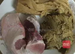 Steamed Pork Patties with Umes and Vegetables Illustration of how to do it 1