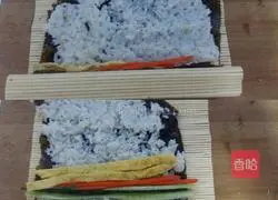 Illustration of how to make sushi 7
