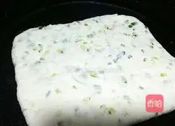 Illustration of making dough scallion pancake 10