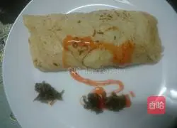 Illustration of how to make egg-filled pancakes 4