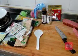 Illustration of how to make sushi 1