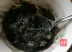 Illustration of how to make black sesame paste and scallion pancakes 2