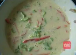 Vegetable ham and egg pancake recipe 3