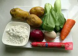 Illustration of how to make pastoral potato cakes 1