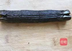 Illustration of how to make ham sushi 8