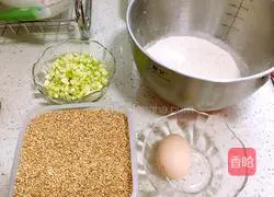 Illustration of how to make small melon pancakes 1