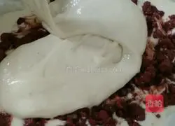 Illustration of how to make red bean cake 4