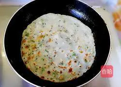 Quick Breakfast---Eggs Illustration of how to wrap pancakes 3