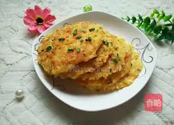 Illustration of how to make egg and rice pancakes 8