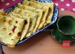 Illustration of how to make egg and green onion cake 12