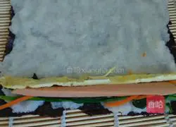 Illustration of how to make sushi 5