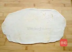 Illustration of how to make scallion pancakes 7