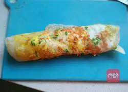 Illustration of how to make egg and meat waffles (electric pancake version) 8