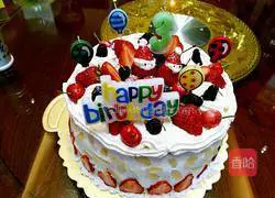 Illustration of how to make cream fruit cake 8