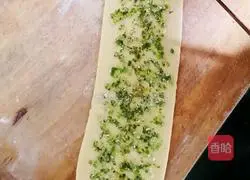 Illustration of how to make dough and scallion pancakes 3