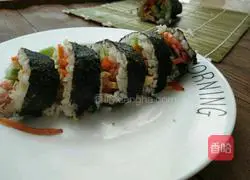 Illustration of how to make shrimp sushi 8