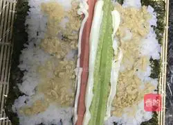 Illustration of how to make sushi 4