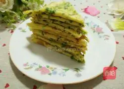 Illustration of how to make Korean egg and green onion pancake 12