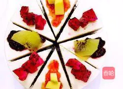 Fashionable mom teaches you how to make rainbow jelly cheese cake illustration 1